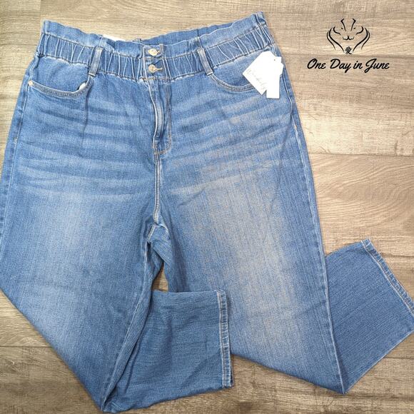 Wonderly Plus Size Paperbag Waist Jeans Size 18W - Picture 1 of 6